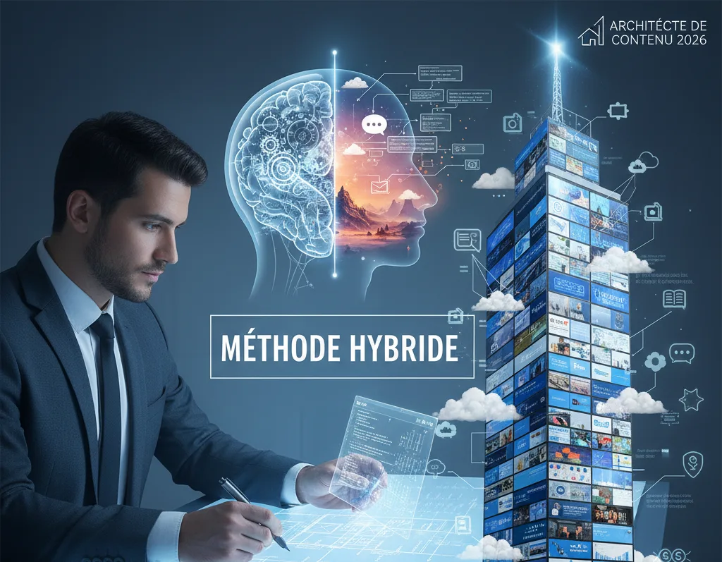 startégie de contenu 2026 ma méthode hybride